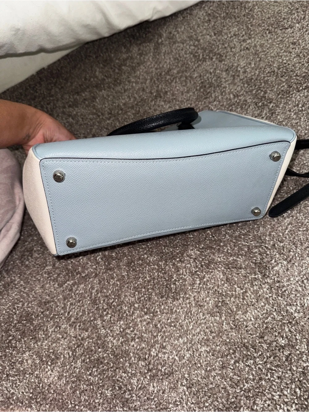 Coach Surrey Carryall color block leather